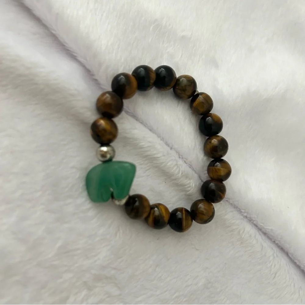 Kids Tiger’s Eye & Green Aventurine Bracelet